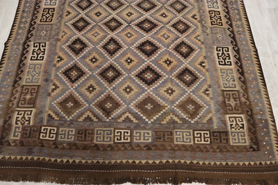 313x210 cm orient handgewebte Teppich Afghan Uzbek Nomaden Planzenfarbe kelim kilim No:261  Orientsbazar   