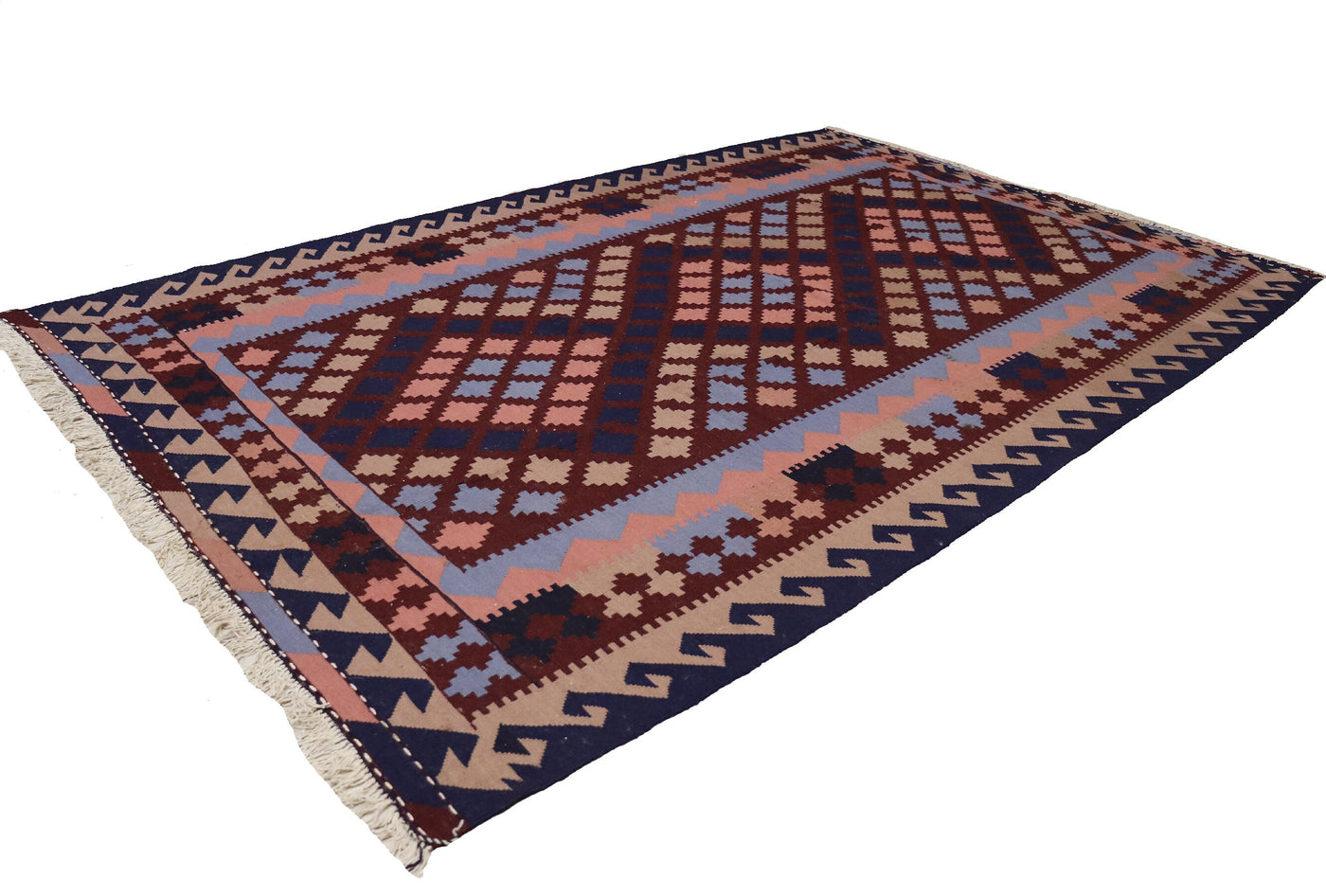 320x210 cm vintage orient handgewebte Teppich Afghan Kohistan Nomaden kelim kilim No:489  Orientsbazar   