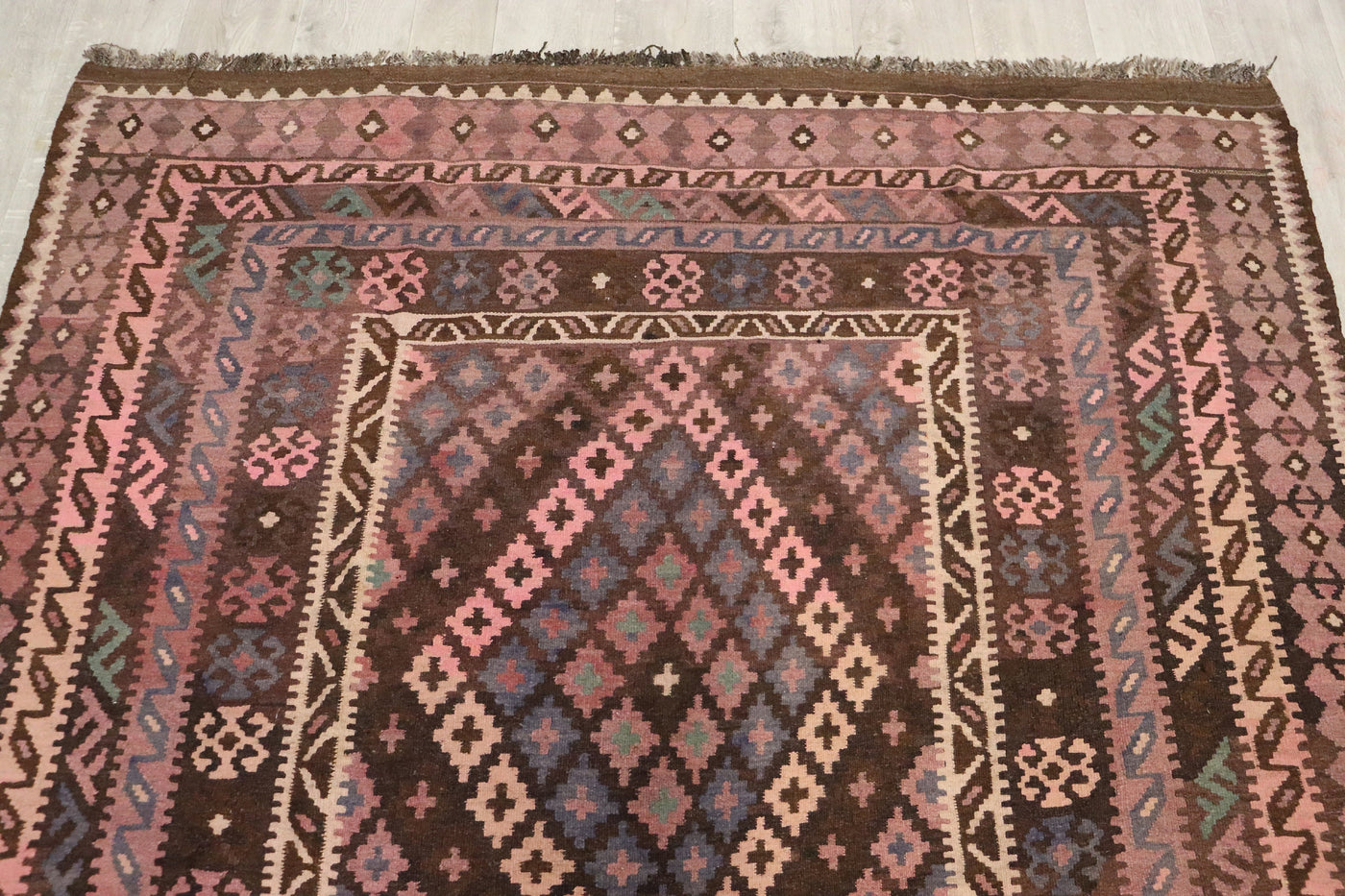 320x225 cm orient handgewebte Teppich Afghan Uzbek Nomaden Planzenfarbe kelim kilim No:297  Orientsbazar   