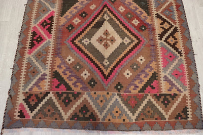 345x135 cm vintage handgewebte orient kazak Teppich Nomaden kaukasische kelim  No: 463  Orientsbazar   