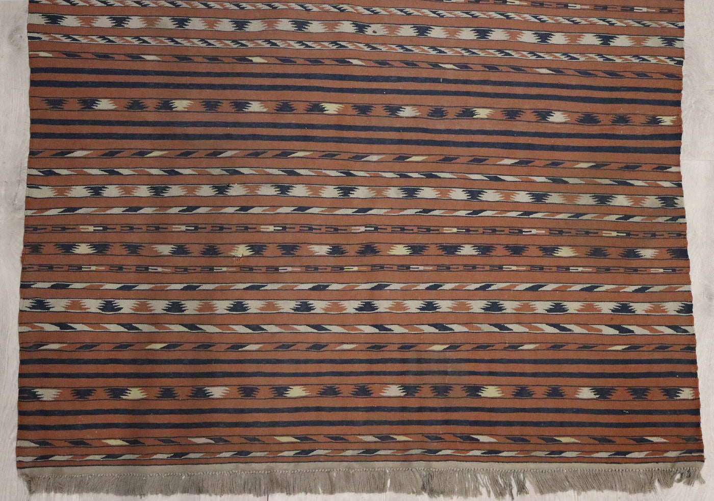 230x118 cm vintage handgewebte orient  Turkmen Teppich Nomaden Afghan kelim No:2 Teppiche Orientsbazar   