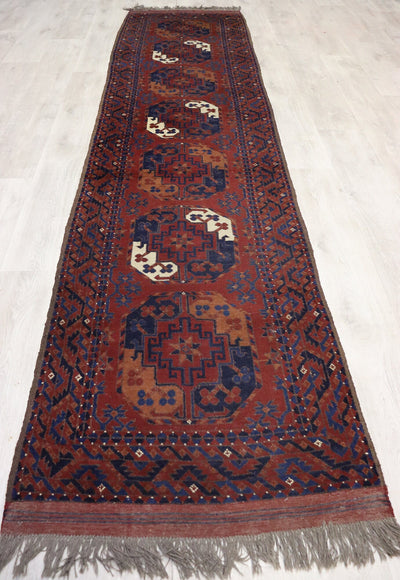 335x80 cm  orient handgeknüpfte Teppich Nomaden Turkmen Flur  teppich läufer galerie teppich Treppenteppich Nr-99  Orientsbazar   