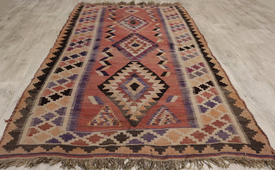 230x140 cm vintage handgewebte orient kazak Teppich Nomaden kaukasische kelim  No: 22A Teppiche Orientsbazar   