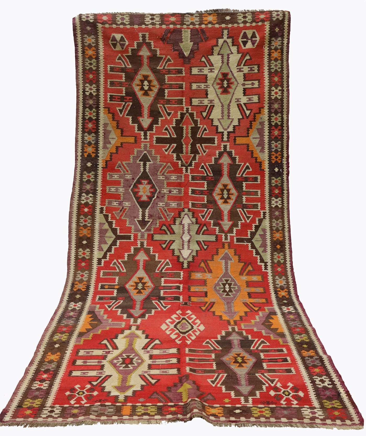 285x140 cm antike handgewebte orient kazak Teppich Nomaden kaukasische kelim  No:529 Teppiche Orientsbazar   