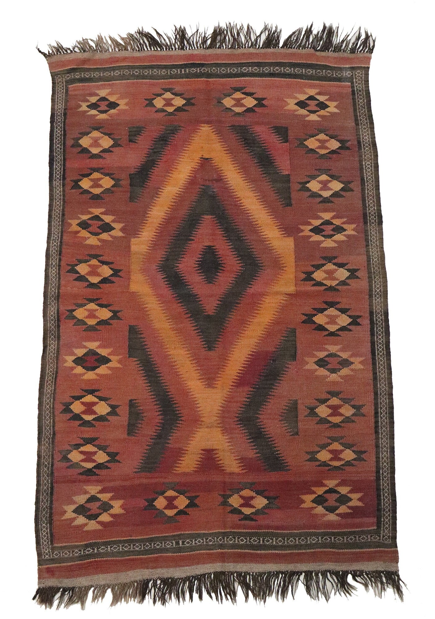 185x115 cm vintage orient handgewebte Teppich Afghan Uzbek Nomaden Planzenfarbe sari pul kelim kilim No:9 Teppiche Orientsbazar   