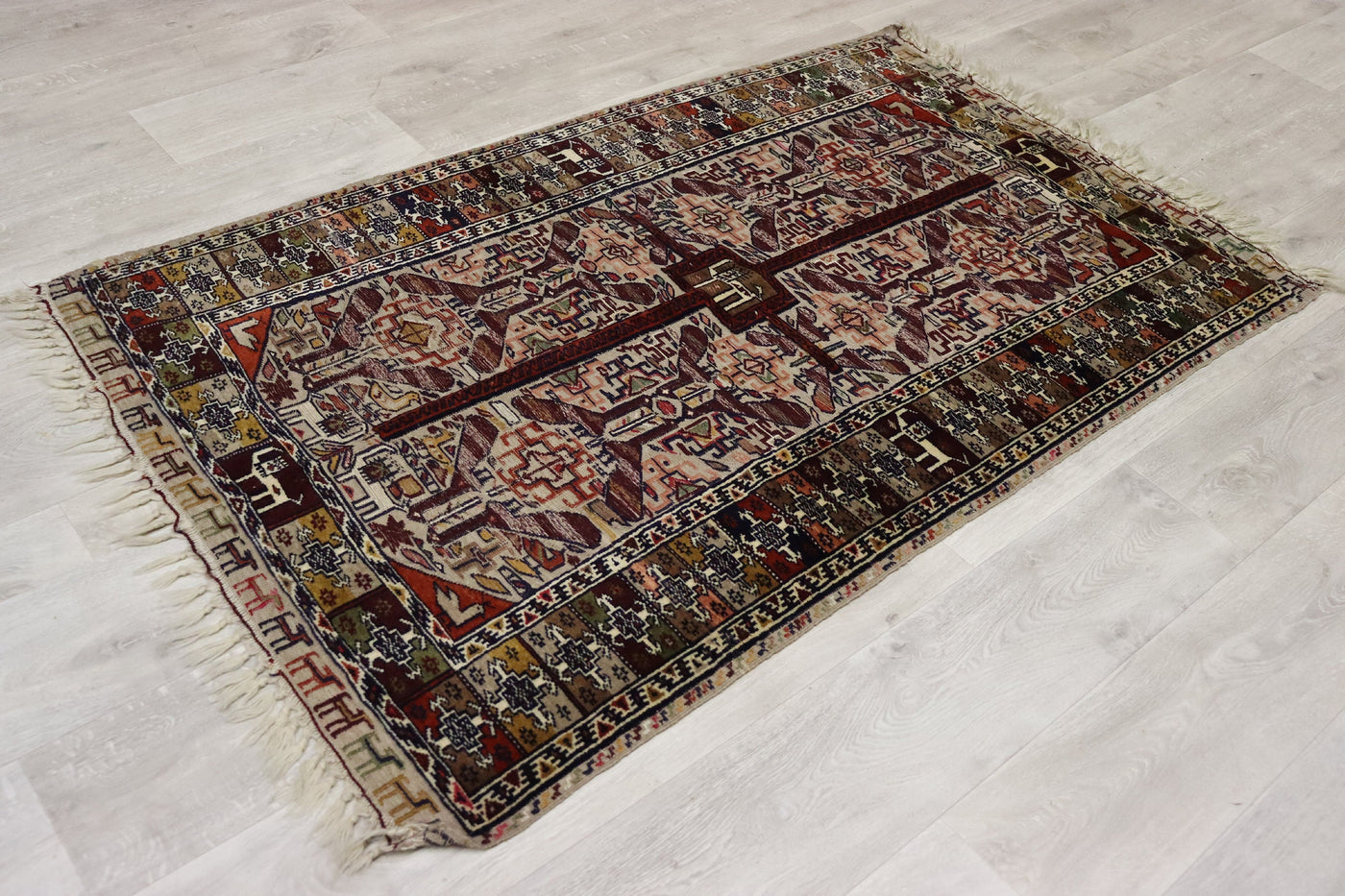 170x105 cm Antik orient handgewebte Teppich Nomaden Balouch sumakh kelim afghan Beloch Flur Läufer kilim Nr- 22K Teppiche Orientsbazar   