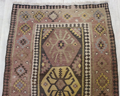 275x105 cm antike handgewebte orient  kazak Teppich Nomaden kaukasische kelim sarand No:830 Teppiche Orientsbazar   