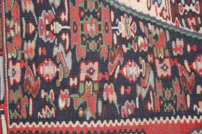158x113 cm Antik handgewebte orient Teppich Nomaden kelim  saneh no:591 Teppiche Orientsbazar   