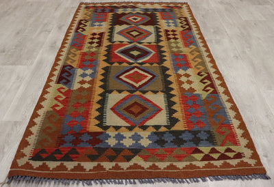 192x100 cm handgewebte nomaden orientt Planzenfarbe Kelim aus Afghanistan chobi Nr: 36 Teppiche Orientsbazar   
