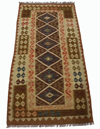 197x98 cm handgewebte nomaden orientt Planzenfarbe Kelim aus Afghanistan chobi Nr: 3589 Teppiche Orientsbazar   