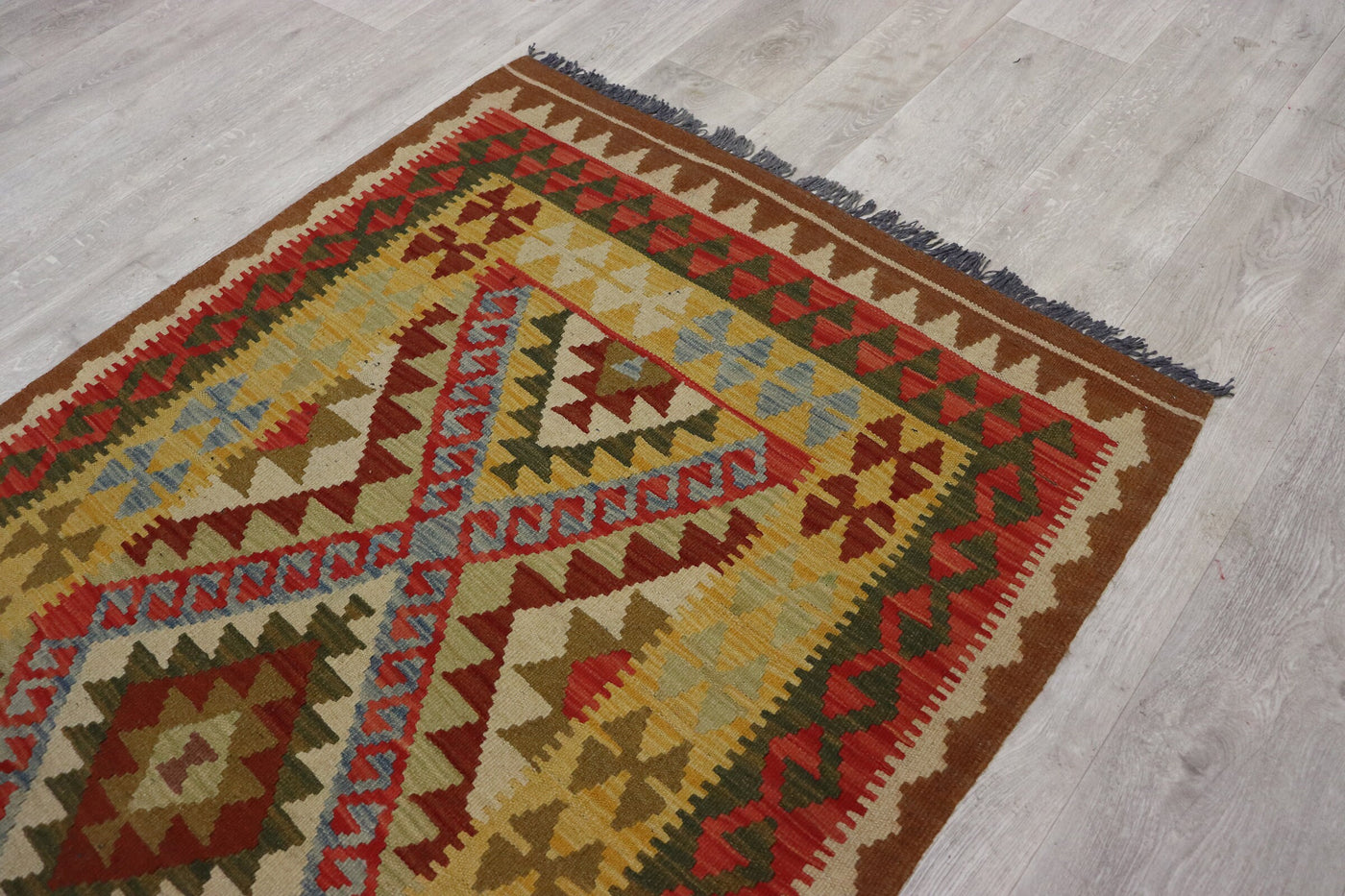205x104 cm handgewebte nomaden orientt Planzenfarbe Kelim aus Afghanistan chobi Nr: 27 Teppiche Orientsbazar   