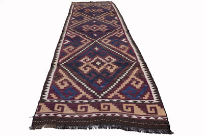 330x110 cm orient handgewebte Teppich Afghan Uzbek Nomaden Planzenfarbe kelim kilim No:280  Orientsbazar   