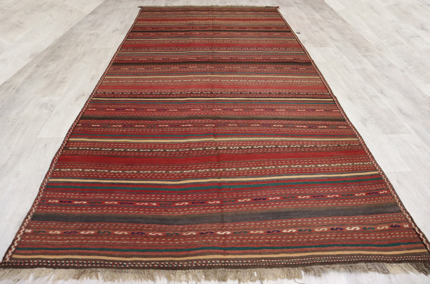 380x175 cm antike handgewebte orient kazak Teppich Nomaden kaukasische kelim  No:59  Orientsbazar   