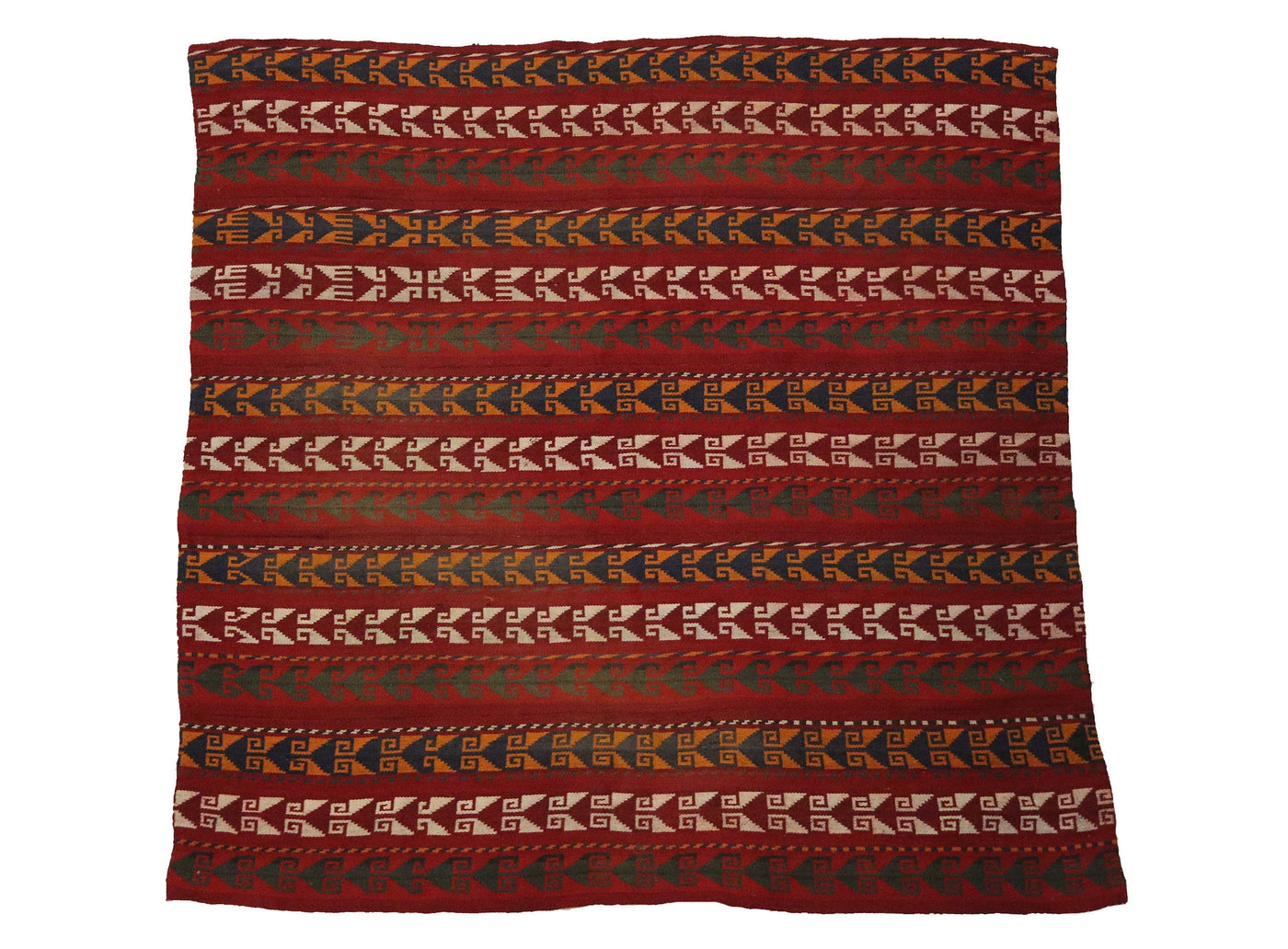 130x130 cm antike handgewebte orient  Usbekische Teppich Nomaden Afghan Jejim kelim  No: 22E Teppiche Orientsbazar   