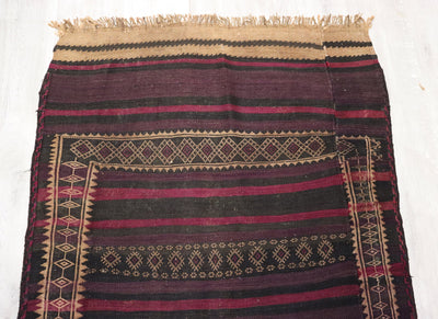 280x100 cm Antik orient handgewebte Teppich Nomaden Balouch sumakh kelim afghan Beloch Flur Läufer kilim Nr- 436  Orientsbazar   