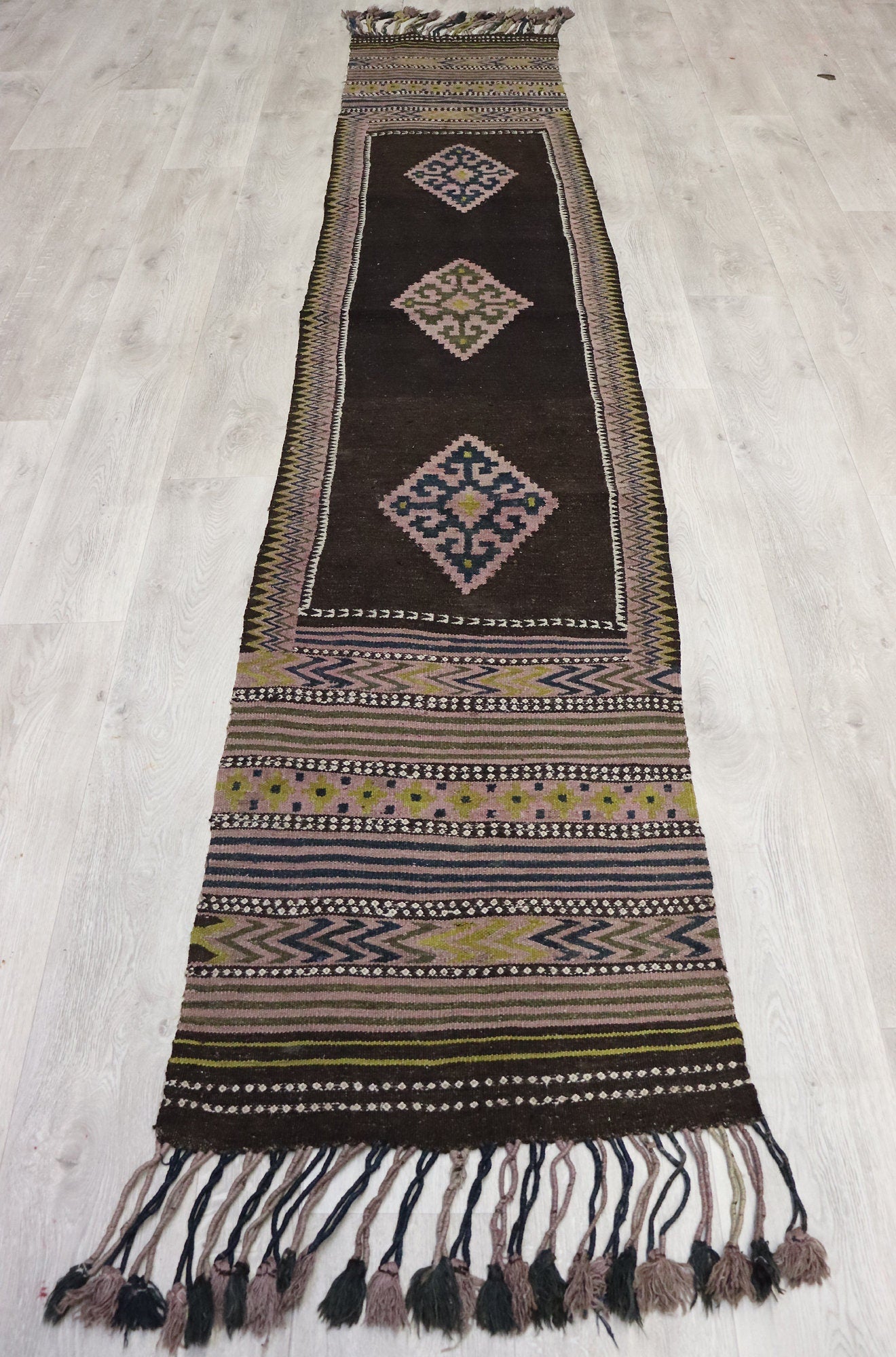 315x60 cm orient Teppich Afghanistan Nomaden kelim afghan Tataren kilim läufer Galerie flur teppich No:505  Orientsbazar   