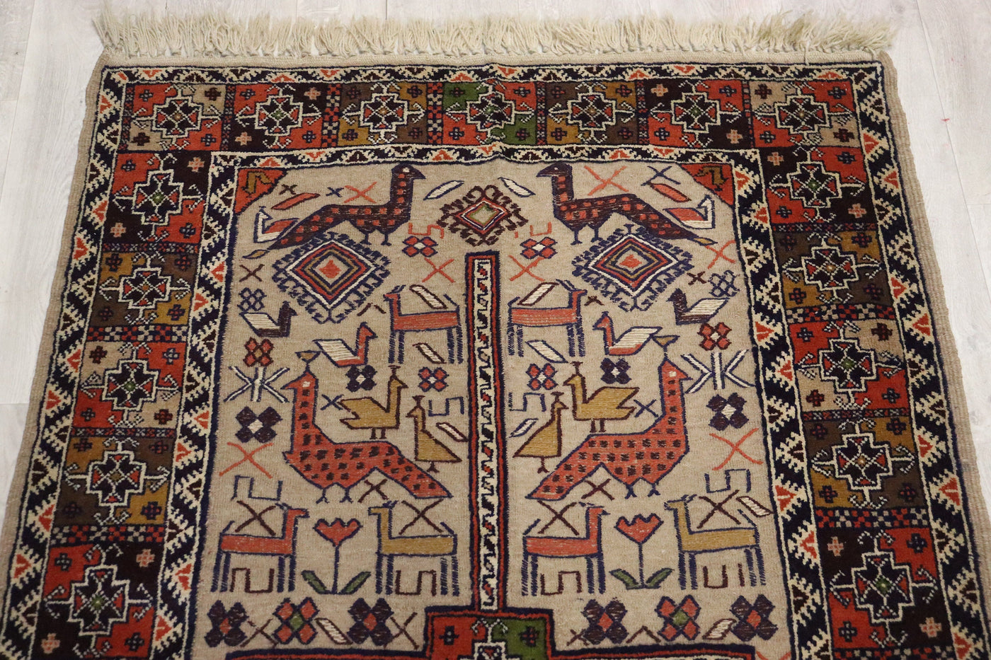 180x118 cm Antik orient handgewebte Teppich Nomaden Balouch sumakh kelim afghan Beloch Flur Läufer kilim Nr- 381 Teppiche Orientsbazar   