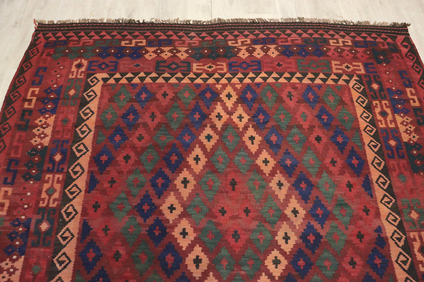 320x210 cm orient handgewebte Teppich Afghan Uzbek Nomaden Planzenfarbe kelim kilim No: 247  Orientsbazar   