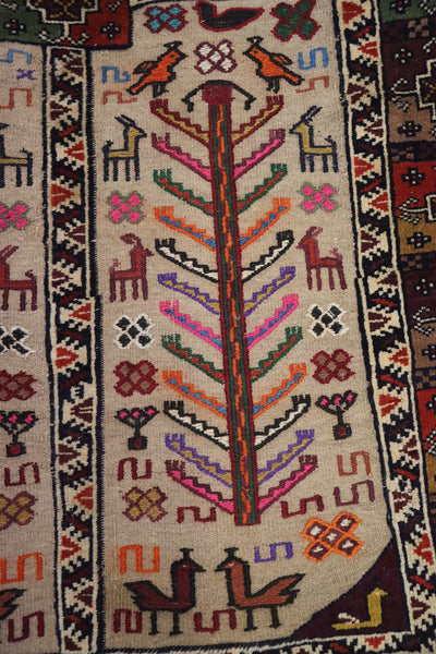 165x100 cm Antik orient handgewebte Teppich Nomaden Balouch sumakh kelim afghan Beloch Flur Läufer kilim Nr- 2014/1 Teppiche Orientsbazar   