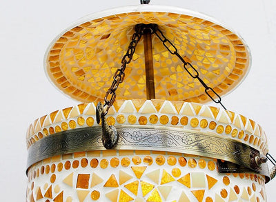 große Orient Kolonial Bell Jar Glas Decken Hängelampe lampe Mosaik Nr-9  Orientsbazar   