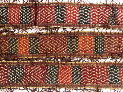 580x13 cm antik Uzbekische Kelim Zeltband in sehr gutem Zustand Nr:A  Orientsbazar   