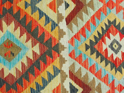 200x153 cm handgewebte nomaden orientt Kelim aus Afghanistan  Nr:65 Teppiche Orientsbazar   