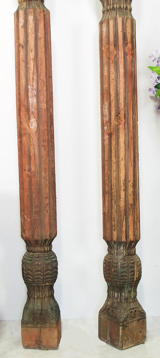 ein Paar sehr selten und einmalige antike Säule aus Afghanistan Nusristan,um anfang 19.J.h. Nr-B  Orientsbazar   