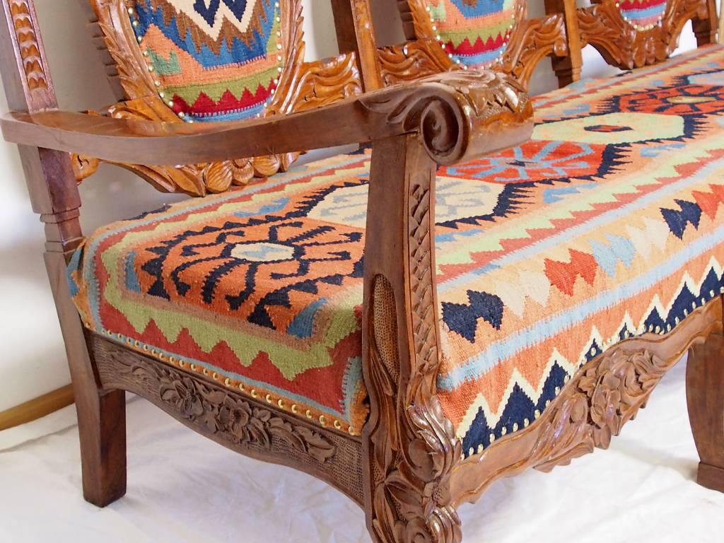 Orientalischer Kelim Sofa aus Afghanistan Stühle Orientbazar   