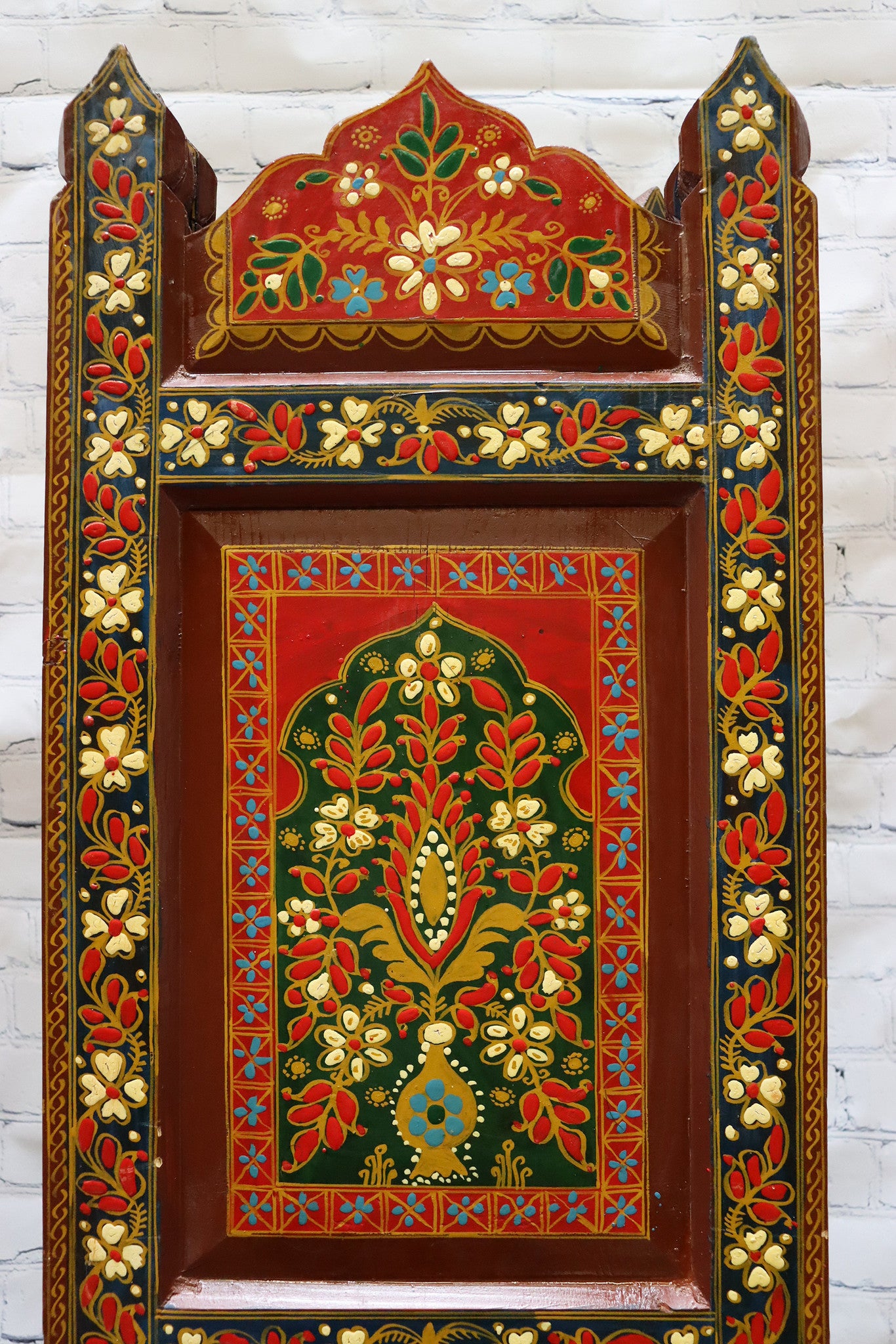 Orientalische Massives Paravent Raumteiler Trennwand mit Miniaturmalerei G Möbel Orientbazar   