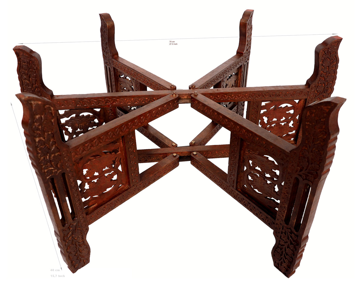 Orientalisches Holz Tischgestell Tische Orientbazar 70cm  