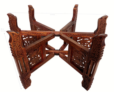 Orientalisches Holz Tischgestell Tische Orientbazar 60cm  